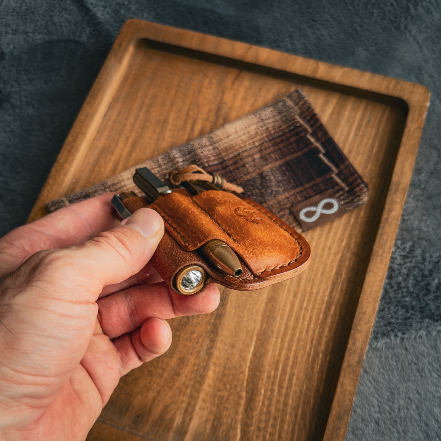 Brown & Olmo Leather Edc Pocket Organizer