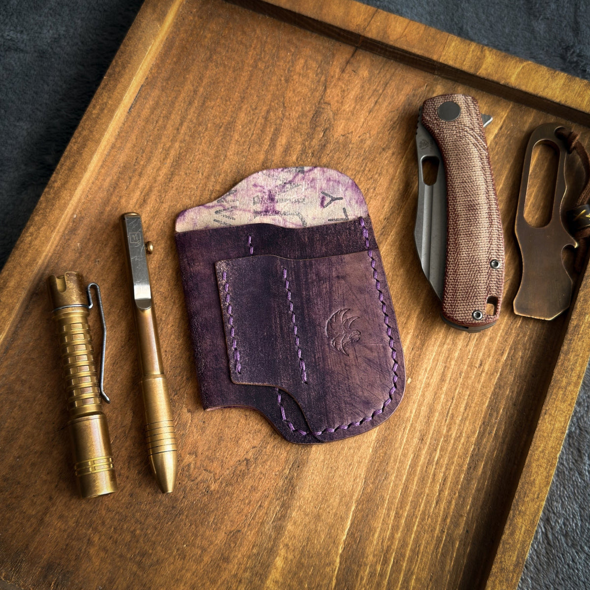 EDC-Taschen-Organizer aus Leder