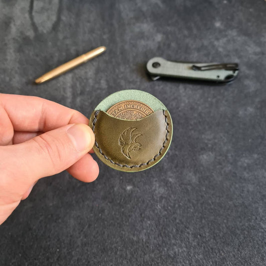 Coin Leather Slip