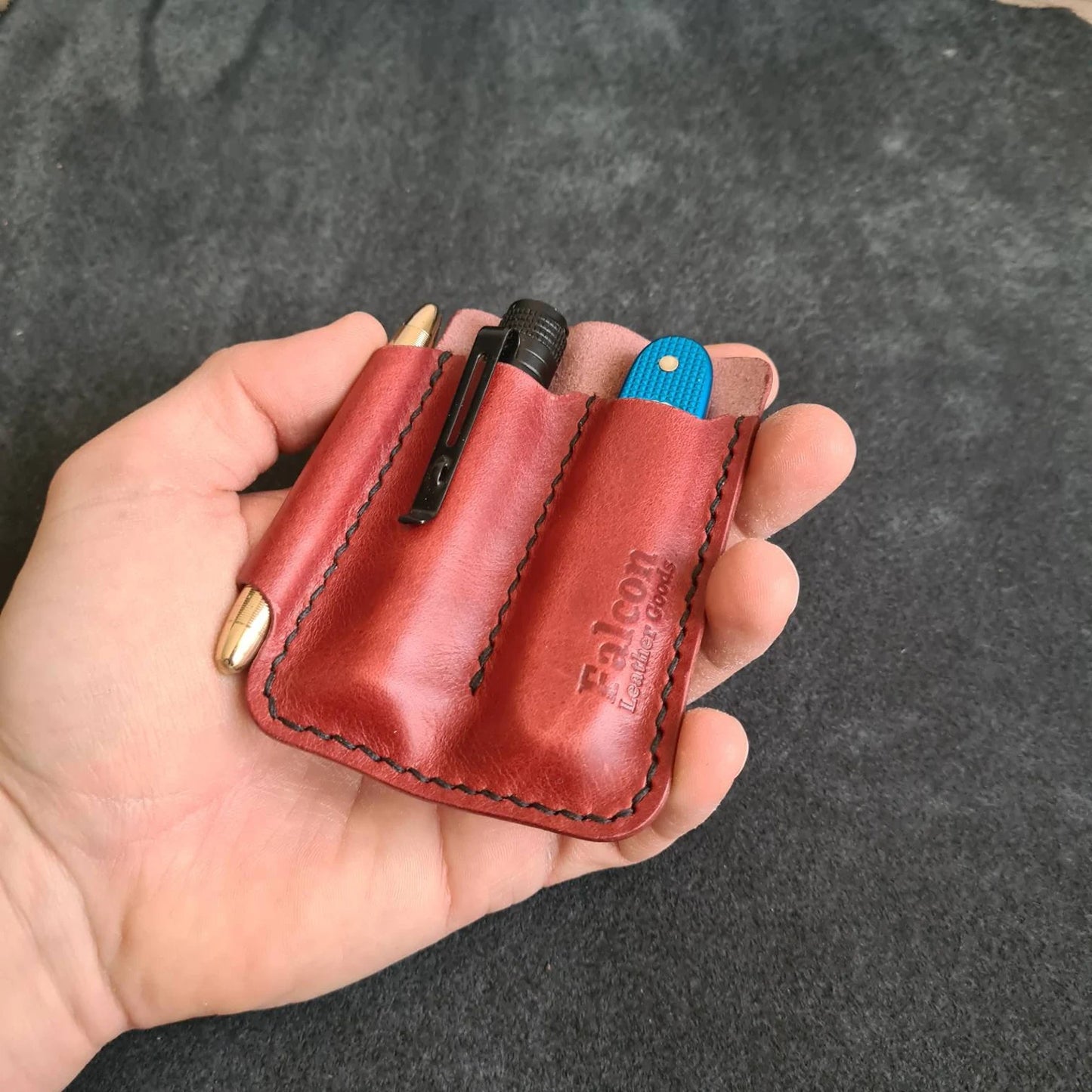 EDC-Taschen-Organizer aus Leder