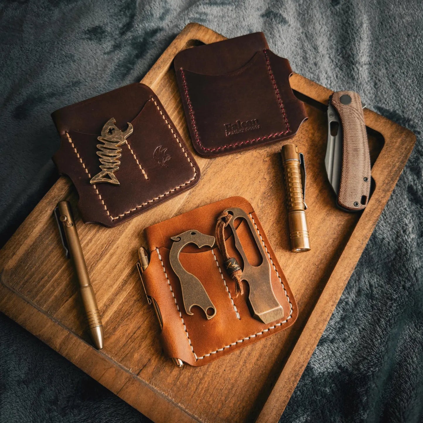 Handmade Leather EDC Caddy | Pocket Organizer