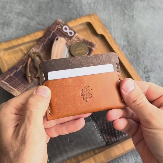 Minimalist Brown & Olmo Leather Wallet