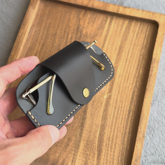 Handmade Leather Glasses Case | Full Grain Vegetable Tanned Eyeglass Sleeve